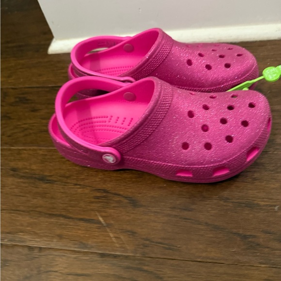 Hot Pink Glitter Crocs NWT - Picture 3 of 5
